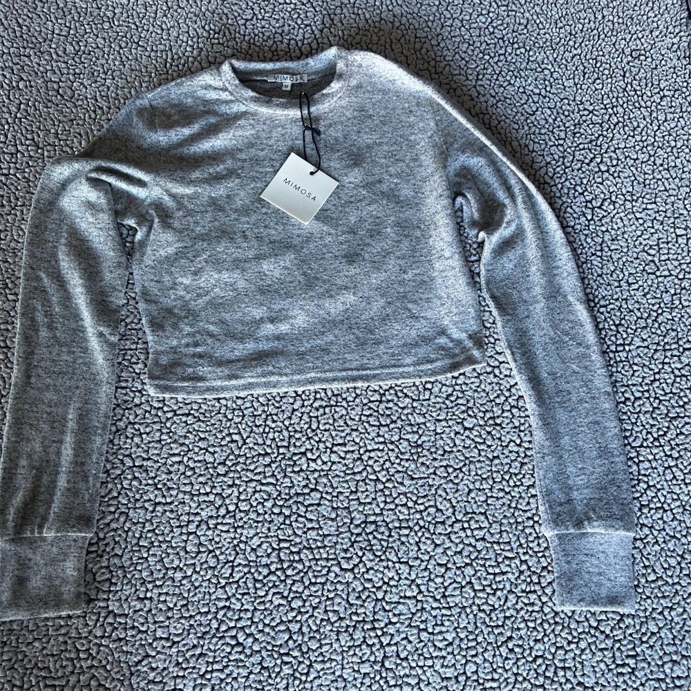 High Neck Long Sleeve Crop Top